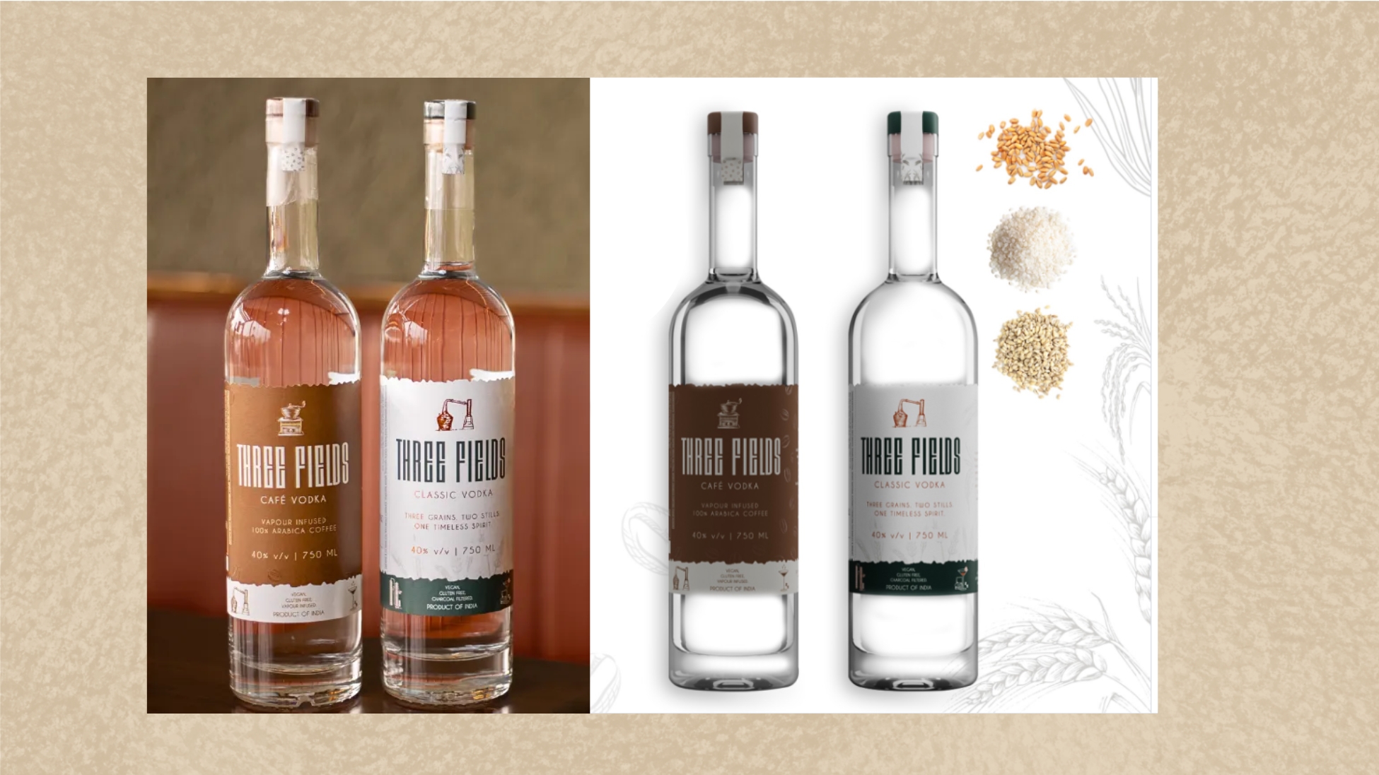 Indie Brews and Spirits launches Three Fields vodka range